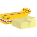 Post-it Super Sticky Z-Notes, 90 Sheets, 76 x 76 mm, Pack of 24, Yellow