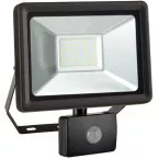 Projecteur mural noir  + détecteur 4250 Lm - 50 W / pce