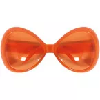 Oranje bril, oversized