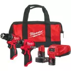 Milwaukee 12V M12 BLPP2B-422B 2-Piece Cordless Screwdriver Kit / pce