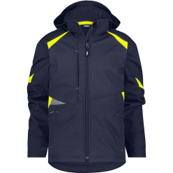Dassy Kalama Softshell Jacket Navy/Yellow Size S / Piece