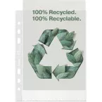 Esselte Recycled A5 Punched Pockets 70 Micron Box of 100