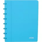 Atoma Trendy A5 Notebook, 144 Lined Pages, Transparent Turquoise Polypropylene Cover