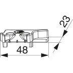 Stopcontact voor Veka links...