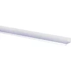 Onderste plintprofiel 18mm PVC transparant / 3.6m