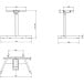 Contuo Electric Height Adjustable Table Frame 80 kg White per piece