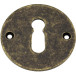 Rosace n°69 clé BB laiton antique ciré / 2pce