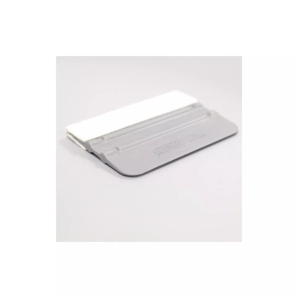 Felt and plastic squeegee