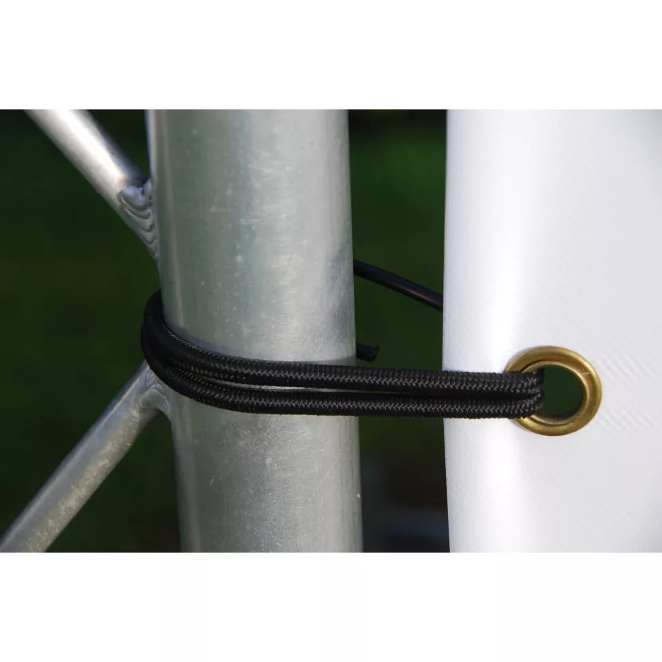 Trapezekoord met spinhaak 20cm