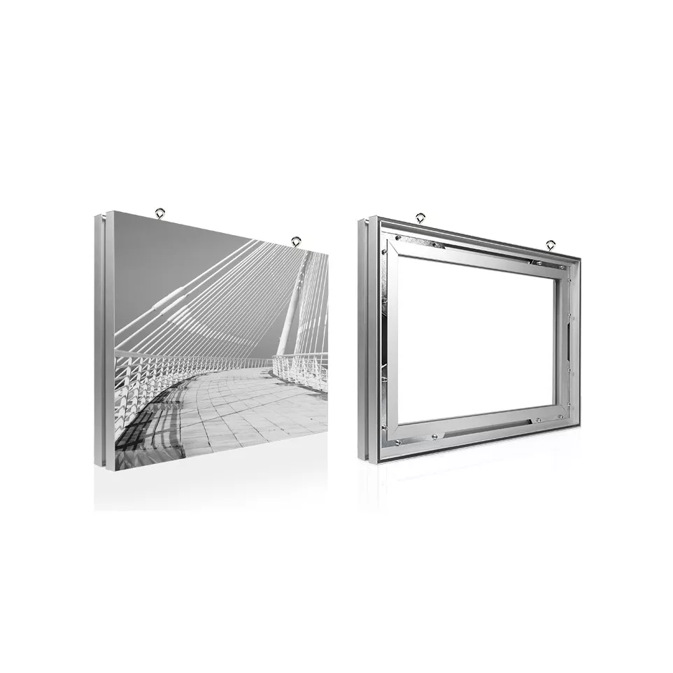 Double-sided hanging textile frame...