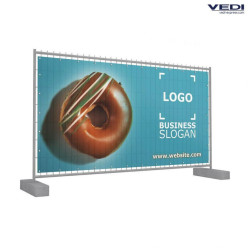 Bâche pour barrière Heras - 330x170 cm