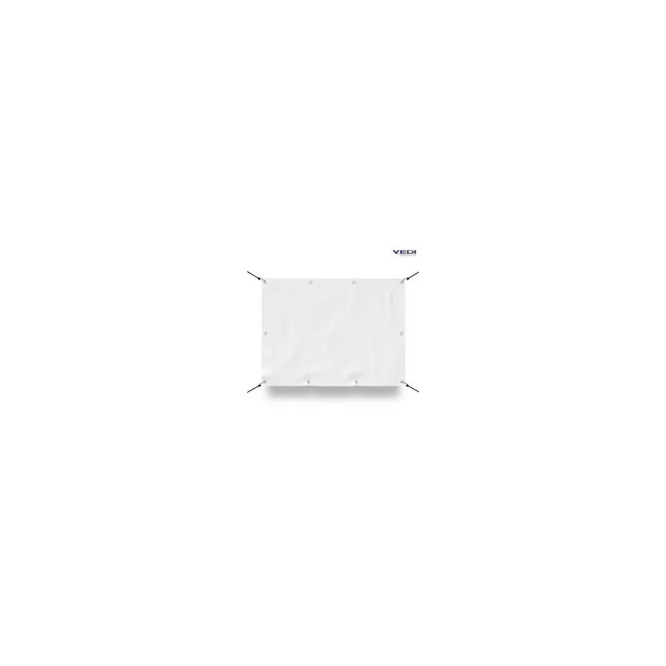 Non-printed white banner