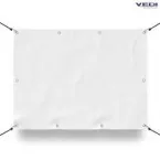 Non-printed white banner