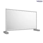 Bâche blanche pour barrière Heras