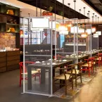 Freestanding separation screen