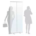 Transparent protective Roller Banner