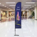 Oriflamme Trapèze XS Intérieur - 2m
