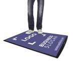 Poster pocket for the floor