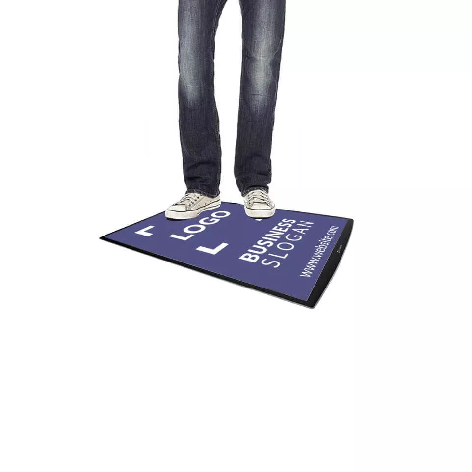 Poster pocket for the floor