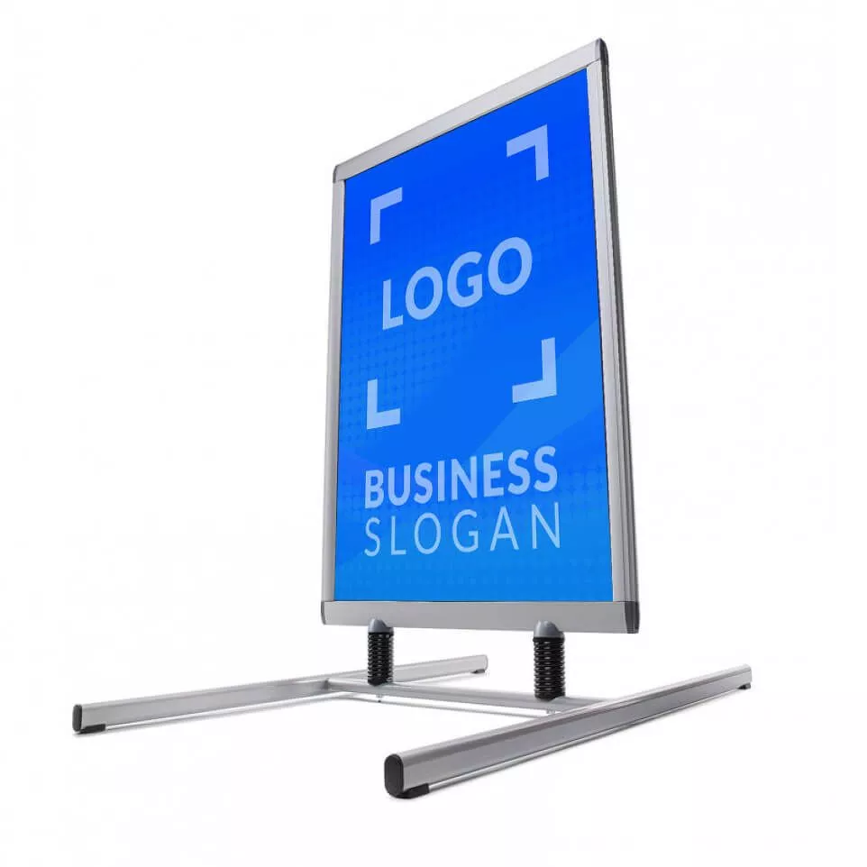 Pavement sign A1 Steel feets