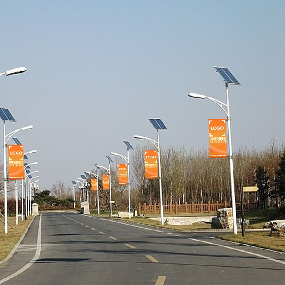Street lamp banner