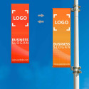 Street lamp banner