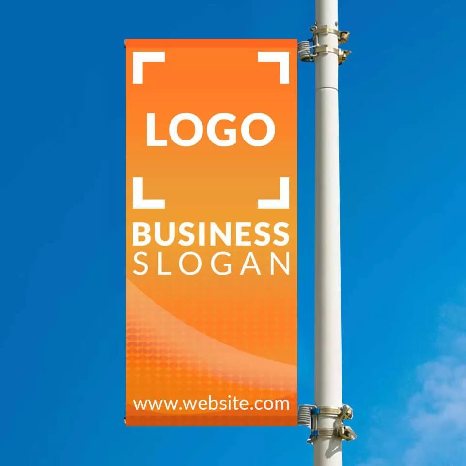 Straatlantaarn banner - structuur alleen