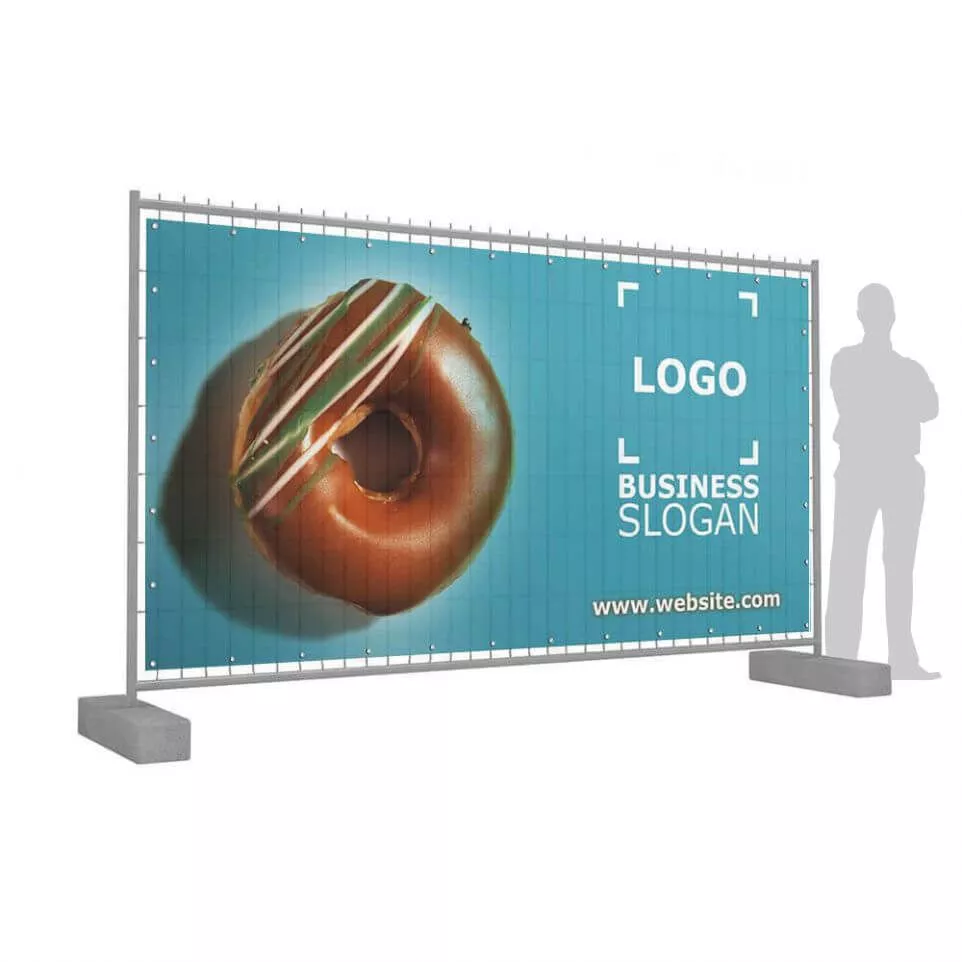 Bâche pour barrière Heras - 330x170 cm