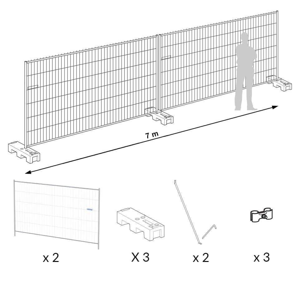 Heras fencing panels at 39.9€ within 3days