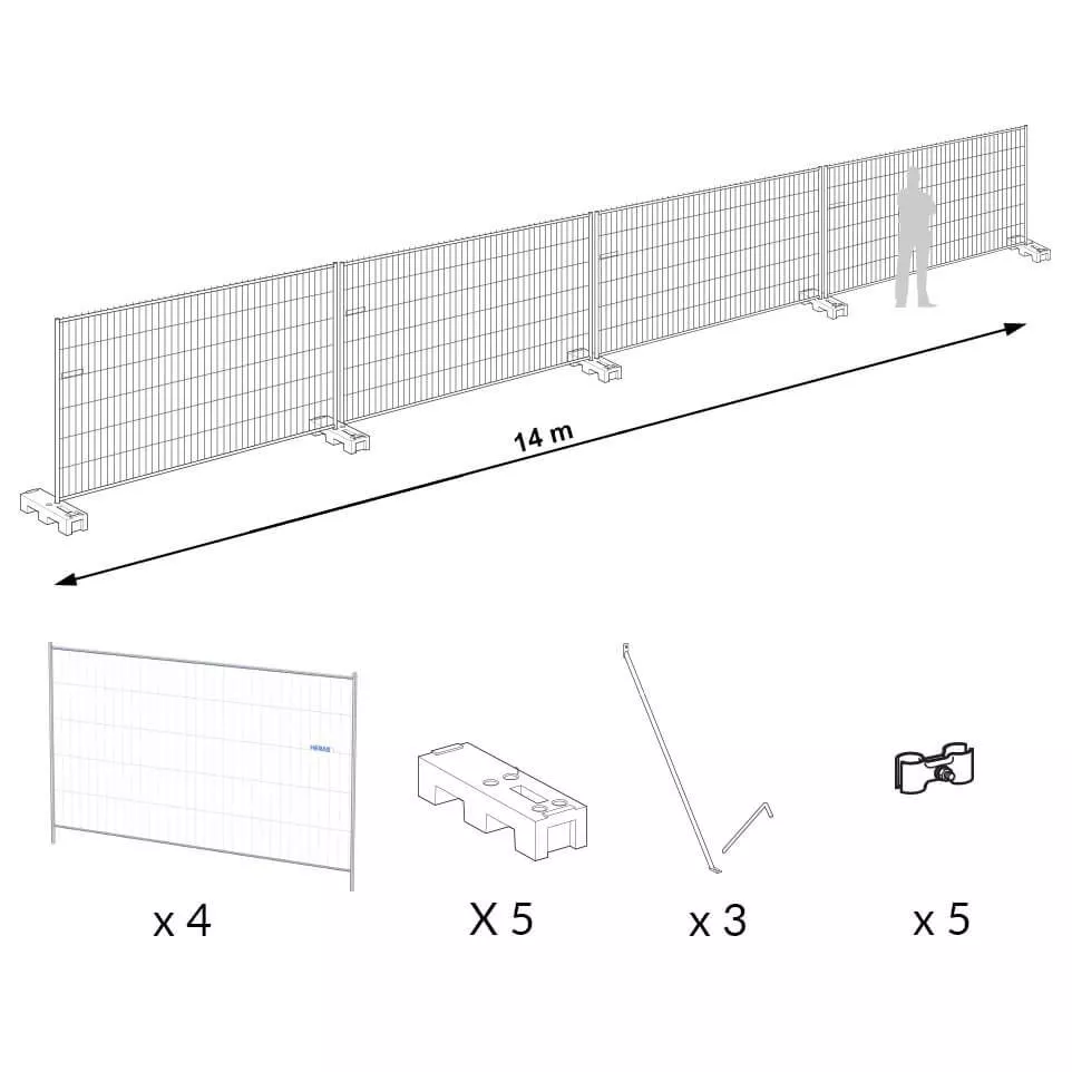 Heras fencing panels