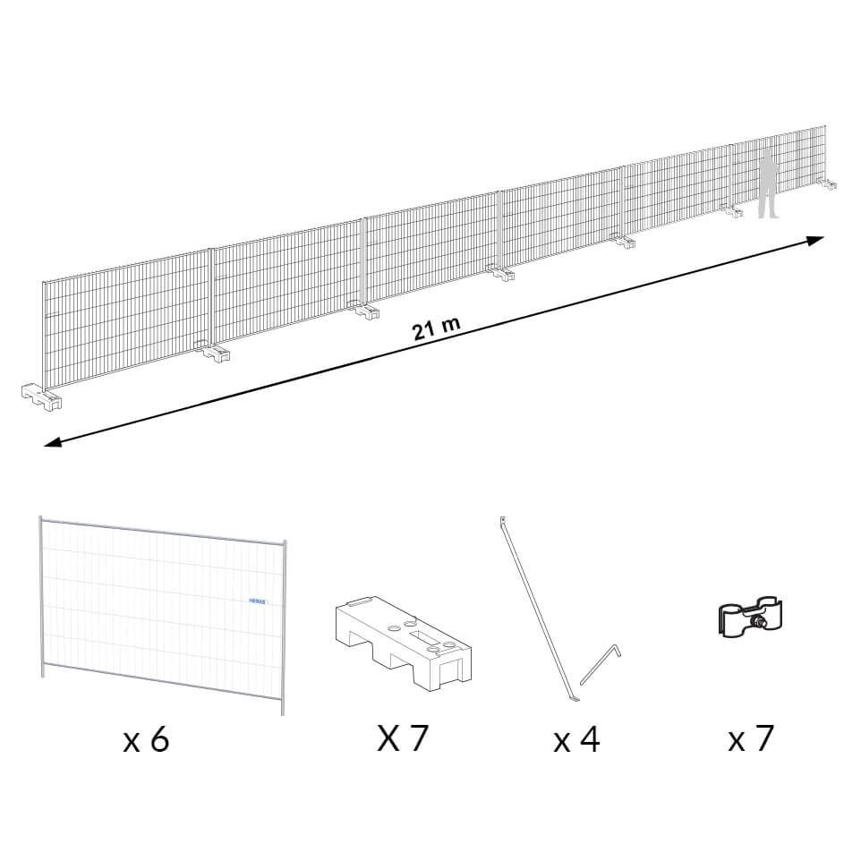 Heras fencing panels at 39.9€ within 3days