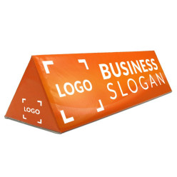 Foam advertising barrier