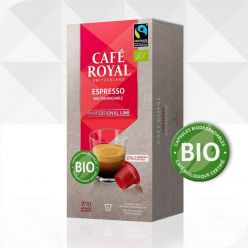 16 Capsules BIODEGRADABLES Café Royal Pro Espresso Bio Organique