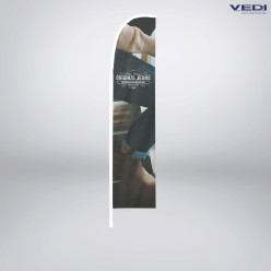 Vlag Zweefrek XS Wit