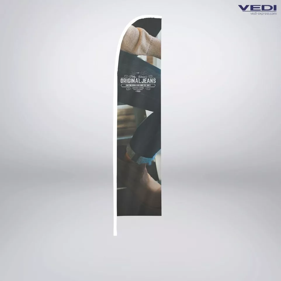 Vlag Zweefrek XS Wit