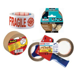 Packaging tape and dispensers