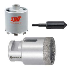 Diamond crowns and hole saws