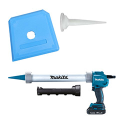 Pistolet, palettes à silicones