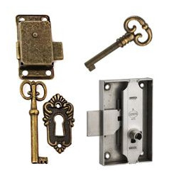 Locks and bolts for classic furniture