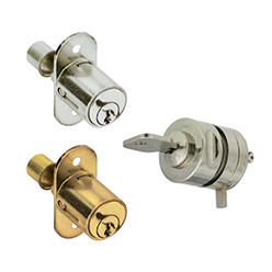 Cabinet sliding door locks