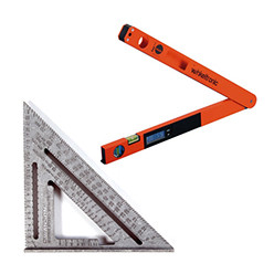 Squares, protractors and angle compasses