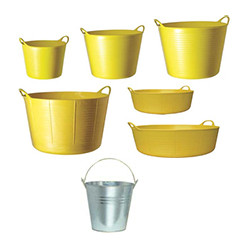 Bowls, buckets, basins, troughs