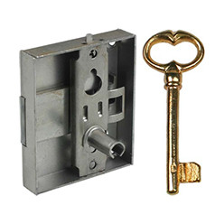 Rustic furniture locks