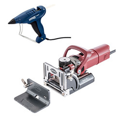 Montage freesmachines, lijmpistolen