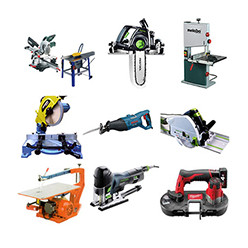 Jigsaws, circular saws, handsaws, shears