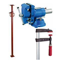 Clamps, presses, vices, props