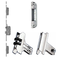 Multi-point locks, strikes and accessories