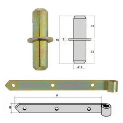 Argenta shutter hinges and accessories