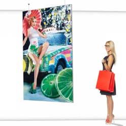 Cadre Textile & rétroéclairé