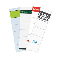 Niet-zelfklevende rugetiketten